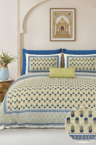 bedsheet with pillow covers for home & bedroom use