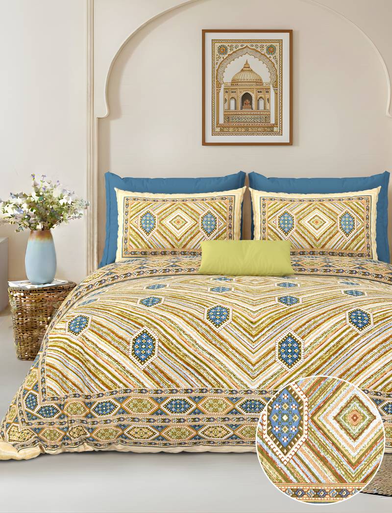 bedsheet with pillow covers for home & bedroom use