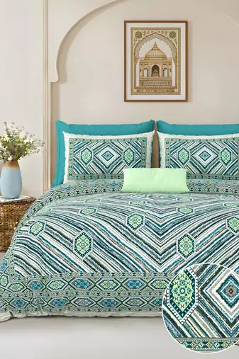 bedsheet with pillow covers for home & bedroom use