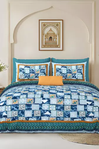 bedsheet with pillow covers for home & bedroom use