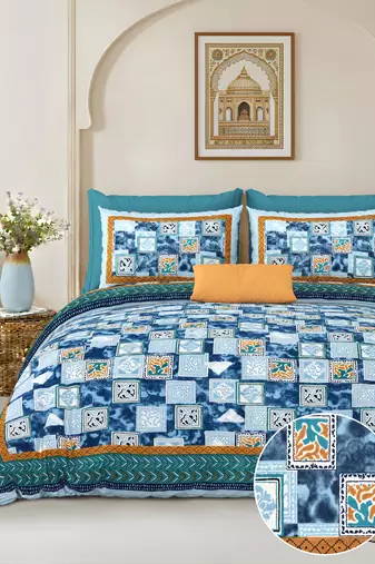 bedsheet with pillow covers for home & bedroom use