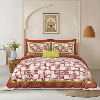 bedsheet with pillow covers for home & bedroom use 1