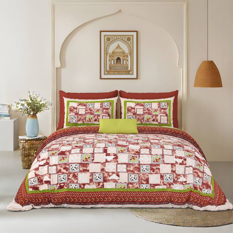 bedsheet with pillow covers for home & bedroom use