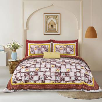 bedsheet with pillow covers for home & bedroom use 1