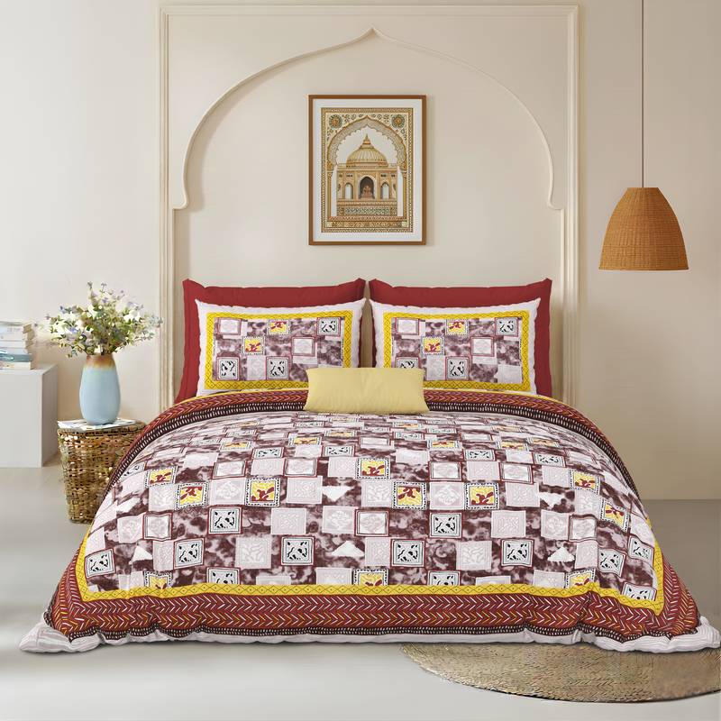 bedsheet with pillow covers for home & bedroom use