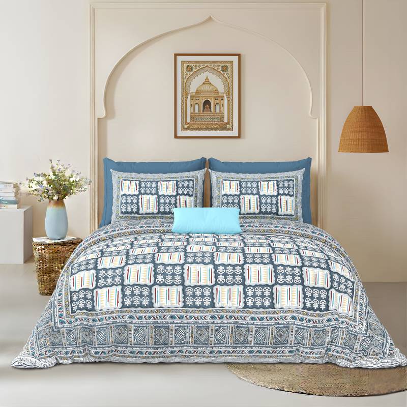 bedsheet with pillow covers for home & bedroom use