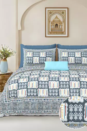 bedsheet with pillow covers for home & bedroom use