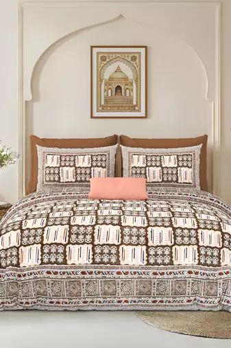 bedsheet with pillow covers for home & bedroom use