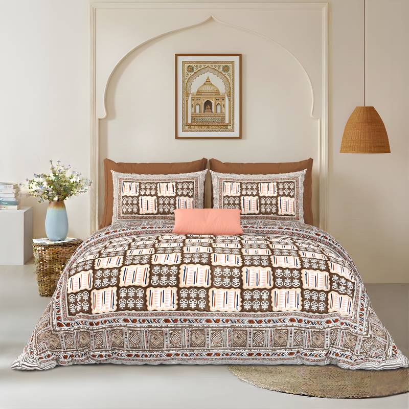 bedsheet with pillow covers for home & bedroom use