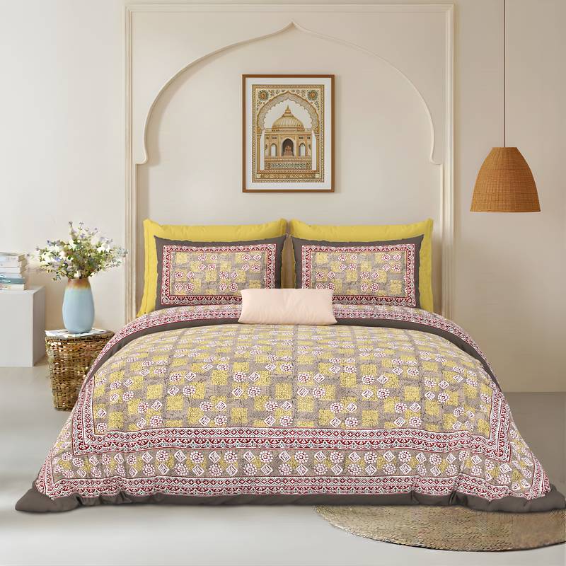 bedsheet with pillow covers for home & bedroom use
