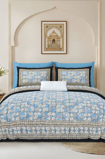 bedsheet with pillow covers for home & bedroom use