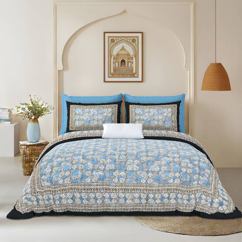 bedsheet with pillow covers for home & bedroom use