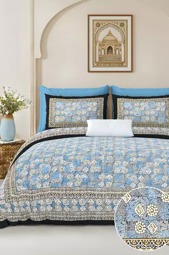 bedsheet with pillow covers for home & bedroom use