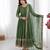Women's faux georgette embroidered sequence work gown with net dupatta ready to wear
