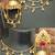 Moissanite stones ghungroo brass kashmiri earrings with kaan chain