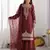 Womens  fancy embroidery beads work kurta set for wedding wear