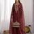 Womens  fancy embroidery beads work kurta set for wedding wear