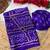 Purple bandhani printed satin patta ethnic saree with blouse