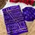Purple bandhani printed satin patta ethnic saree with blouse