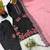 Black Roman Glass Silk Embroidered Kurta Set with Pink Dupatta and farsi salwar