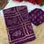 Wine bandhani print satin patta party wear saree with blouse
