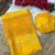 Yellow bandhani print satin patta casual saree with blouse