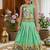 Soft silk paithani design zari weaving pavadai for kids
