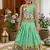 Soft silk paithani design zari weaving pavadai for kids