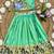Soft silk paithani design zari weaving pavadai for kids