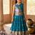 Soft silk paithani design zari weaving pavadai for kids