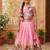 Soft silk paithani design zari weaving pavadai for kids