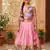 Soft silk paithani design zari weaving pavadai for kids