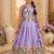 Soft silk paithani design zari weaving pavadai for kids