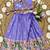 Soft silk paithani design zari weaving pavadai for kids
