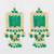  gold plated green stone heavy chandlier jhumka earrings