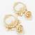  gold plated white stone chandelier jhumka earrings