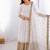 Women's faux georgette embroidered sequence work gown with net dupatta ready to wear
