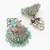  silver plated stone oxidized jhumka earrings