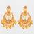  royal gold plated multicolor chandelier earrings