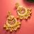  royal gold plated multicolor chandelier earrings