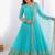 Women's faux georgette embroidered sequence work gown with net dupatta ready to wear