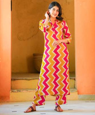 Muslin printed 2 piece set 1