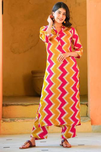 Muslin printed 2 piece set