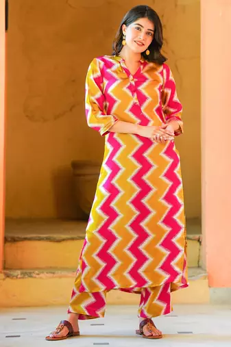 Muslin printed 2 piece set