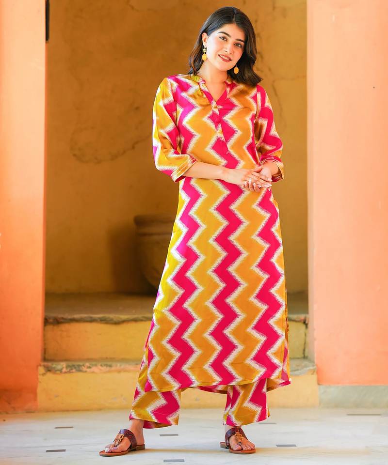 Muslin printed 2 piece set