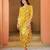 Yellow muslin printed kurta set