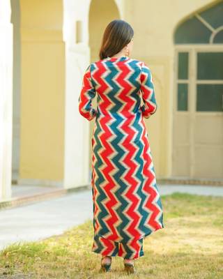 Multicolor muslin printed kurta set 5