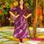 Purple  muslin printed kurta set