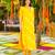 Yellow muslin printed Kurta set