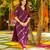 Purple  muslin printed kurta set